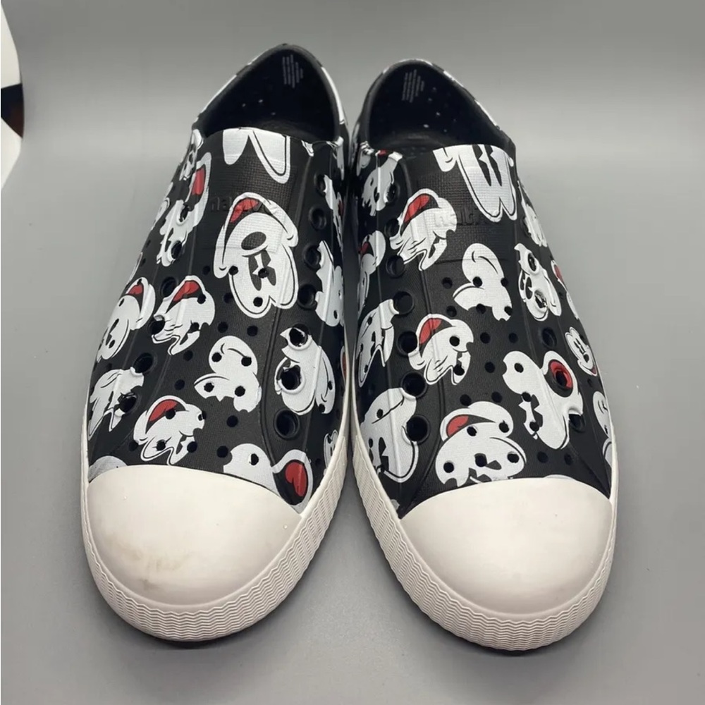 Disney Parks Native Mickey Mouse Black Slip On Shoes Slides Unisex M5 W7